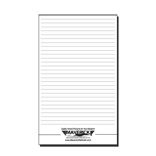 Maverick Refinish Note Pad